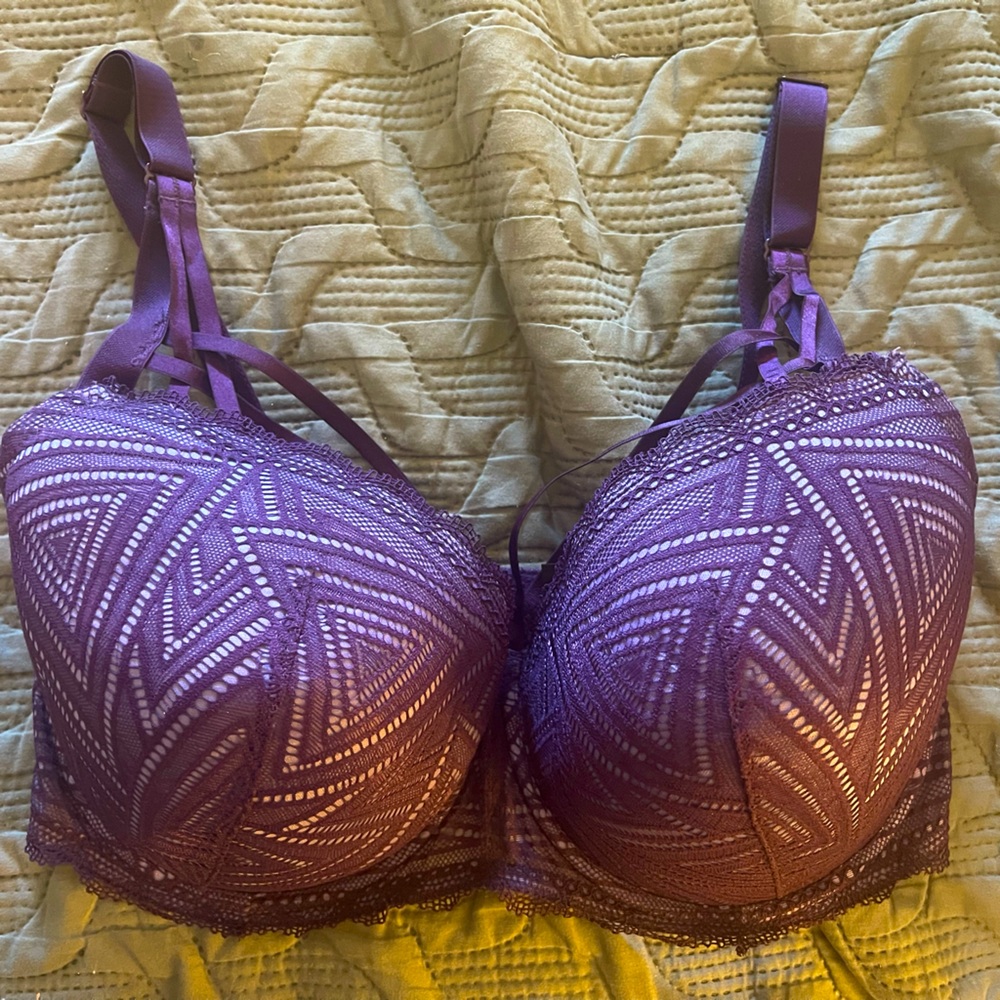 Adore Me Trezza dark purple / lavender underwire bra 38H
